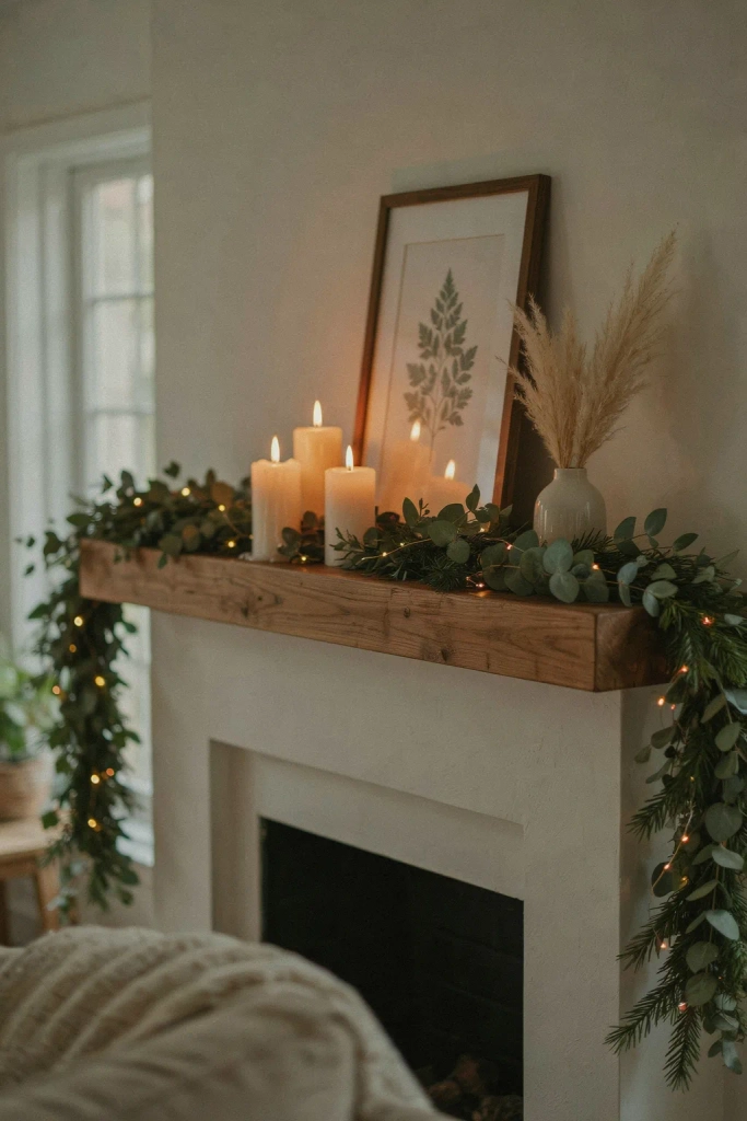 Layered Candlelight and String Lights Combination