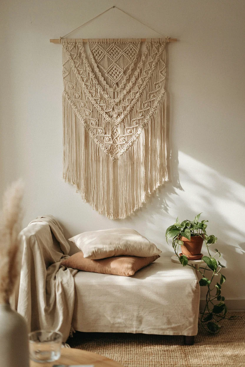 Macrame Wall Hangings as Soulful Statement Pieces