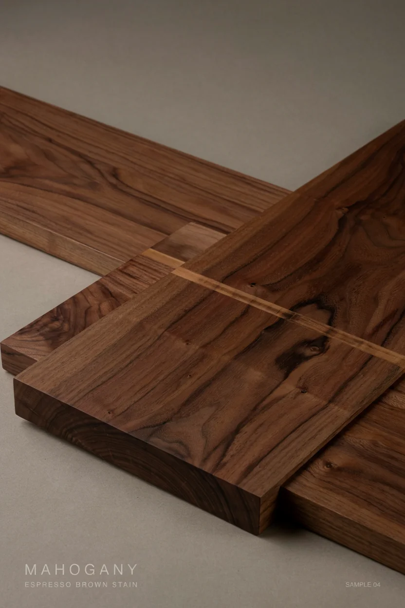  Mahogany with Espresso Brown Stain