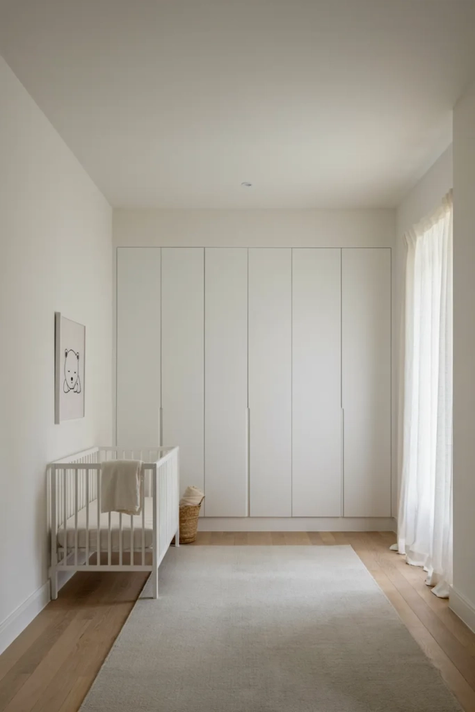 Minimalist Nursery with Hidden Storage Only
