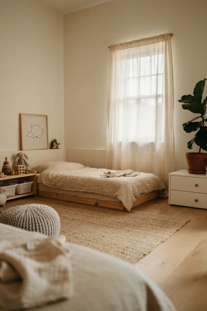 Minimalist Nursery with Low-Profile Furniture