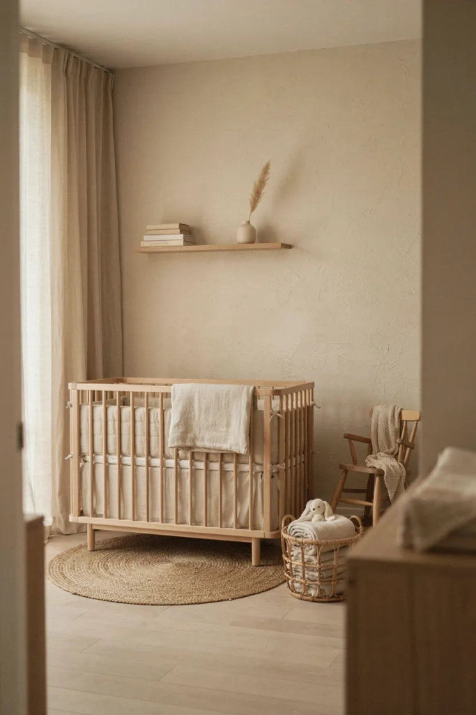Minimalist Nursery with Matching Tonal Palette