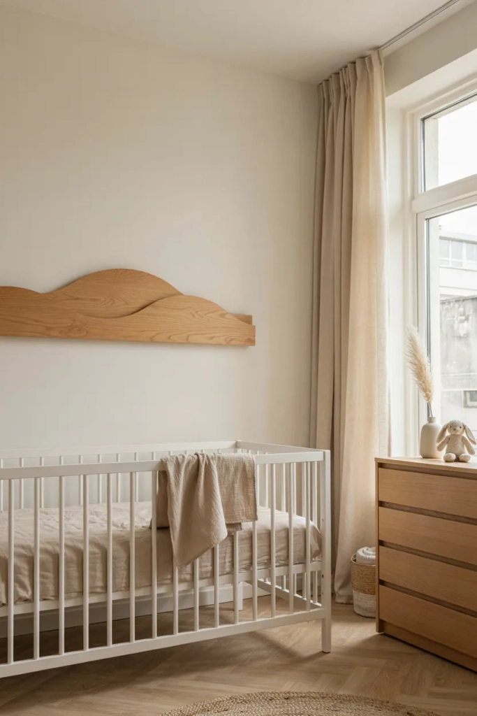 Minimalist Ocean Nursery in Neutral Tones