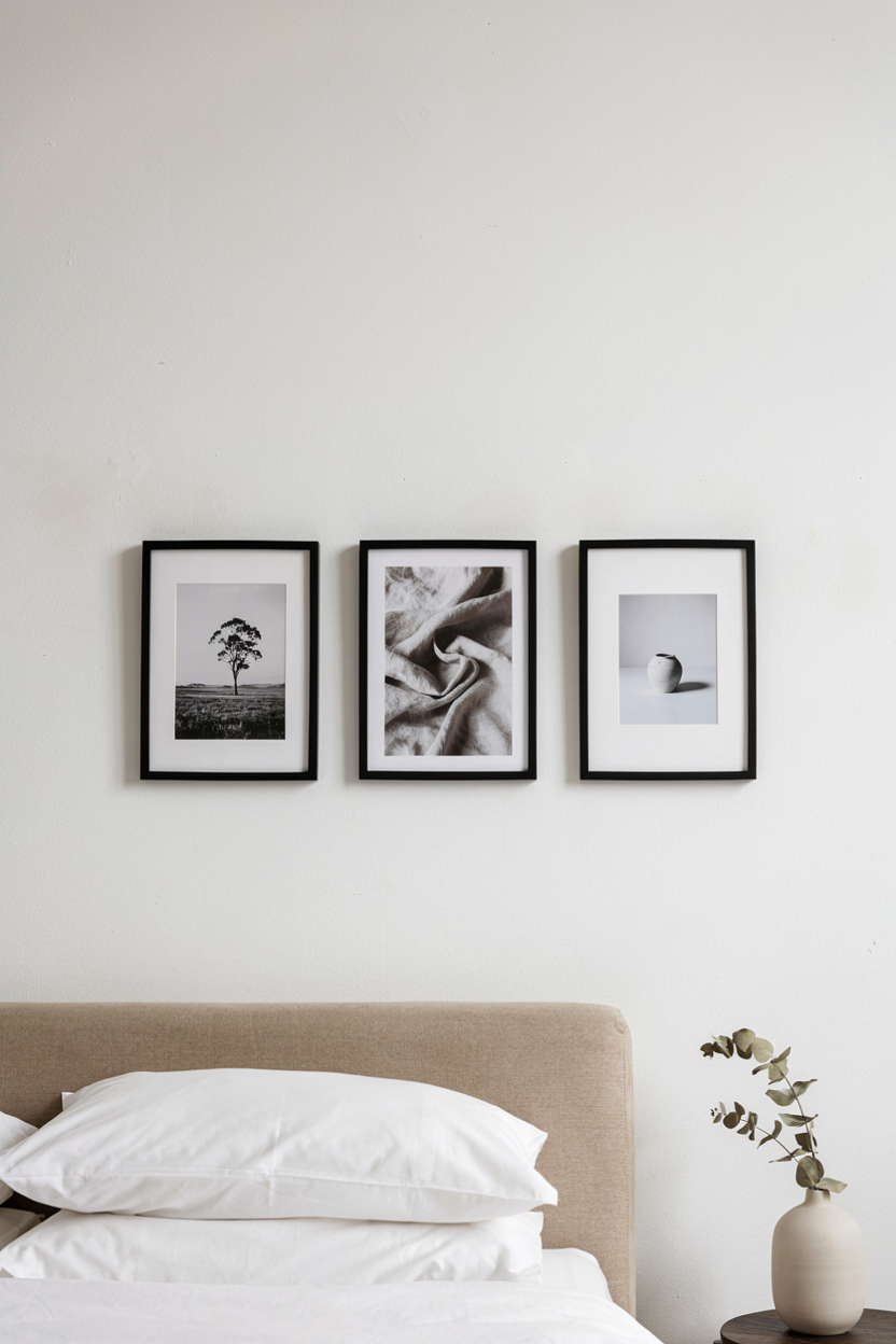 Minimalist Three-Frame Row