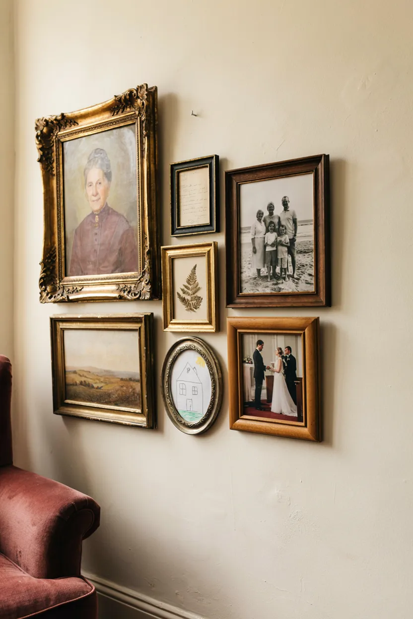 Mismatched Antique Frame Gallery