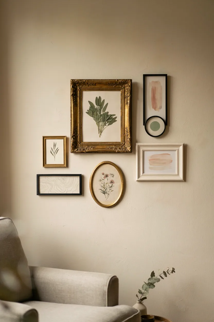 Mismatched Frames with One Color Palette