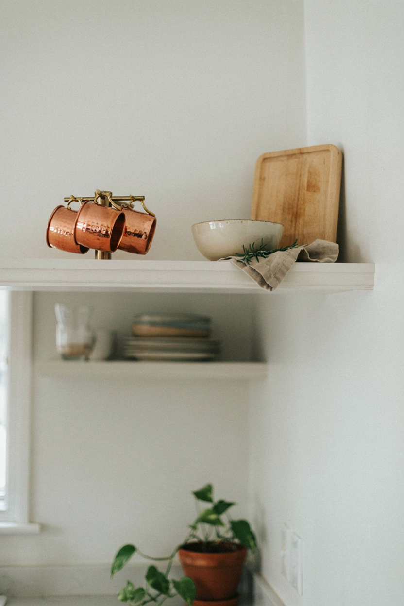 Mixed Material Shelf Display