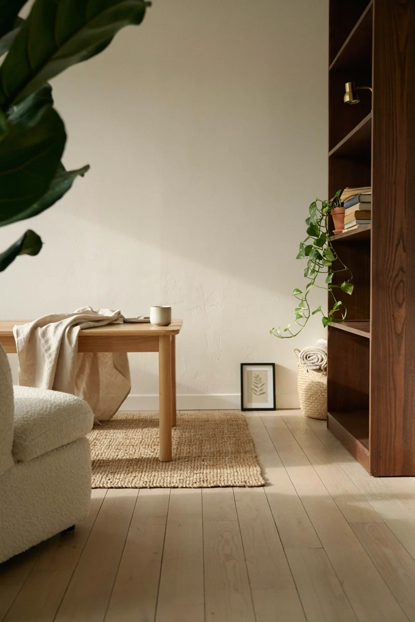 Mixed Wood Tones for an Eclectic Look