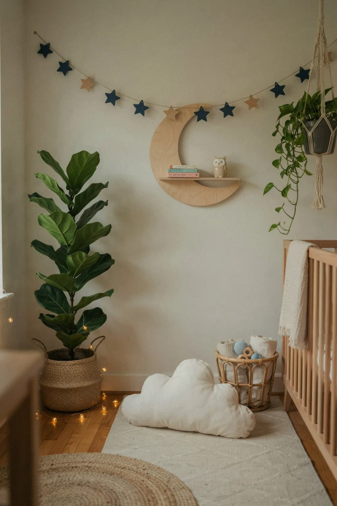 Moon and Stars Nature Theme