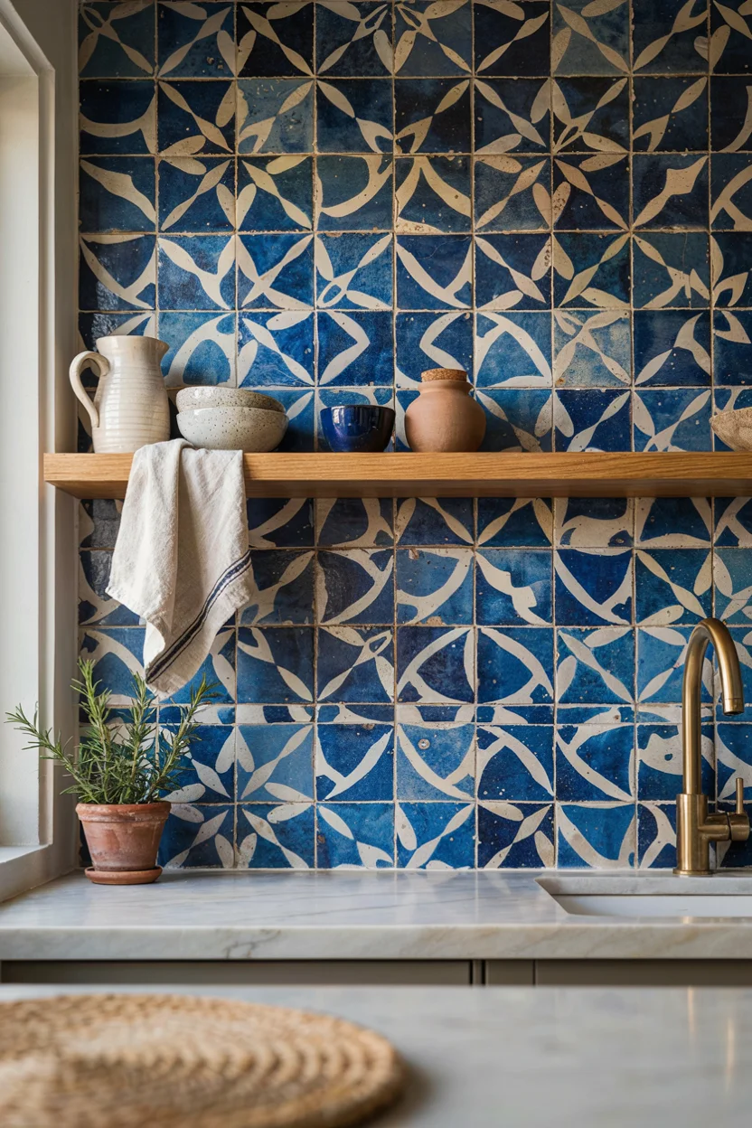 Moroccan Tile Backsplash Statement