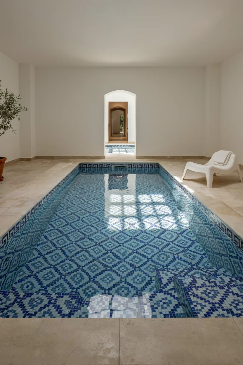  Mosaic Tile Pools With Bold Pattern Play