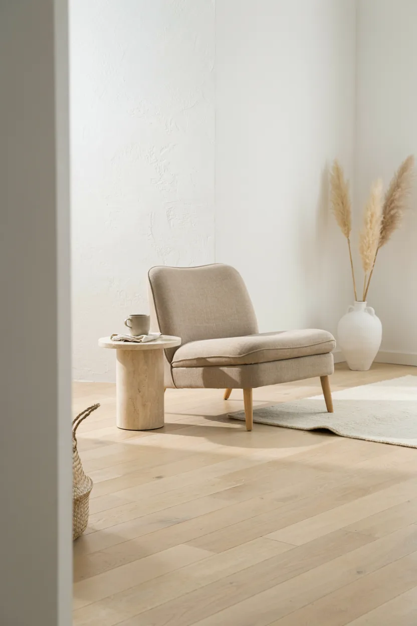 Neutral Linen Chair for Versatility