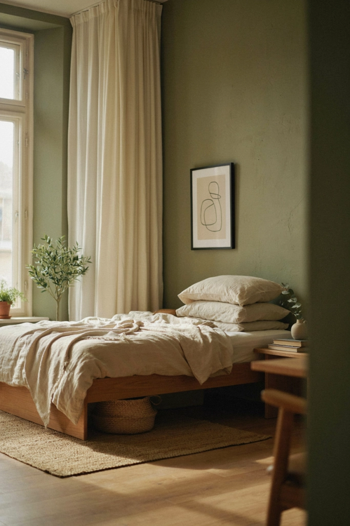 Olive Green and Cream Color Palette
