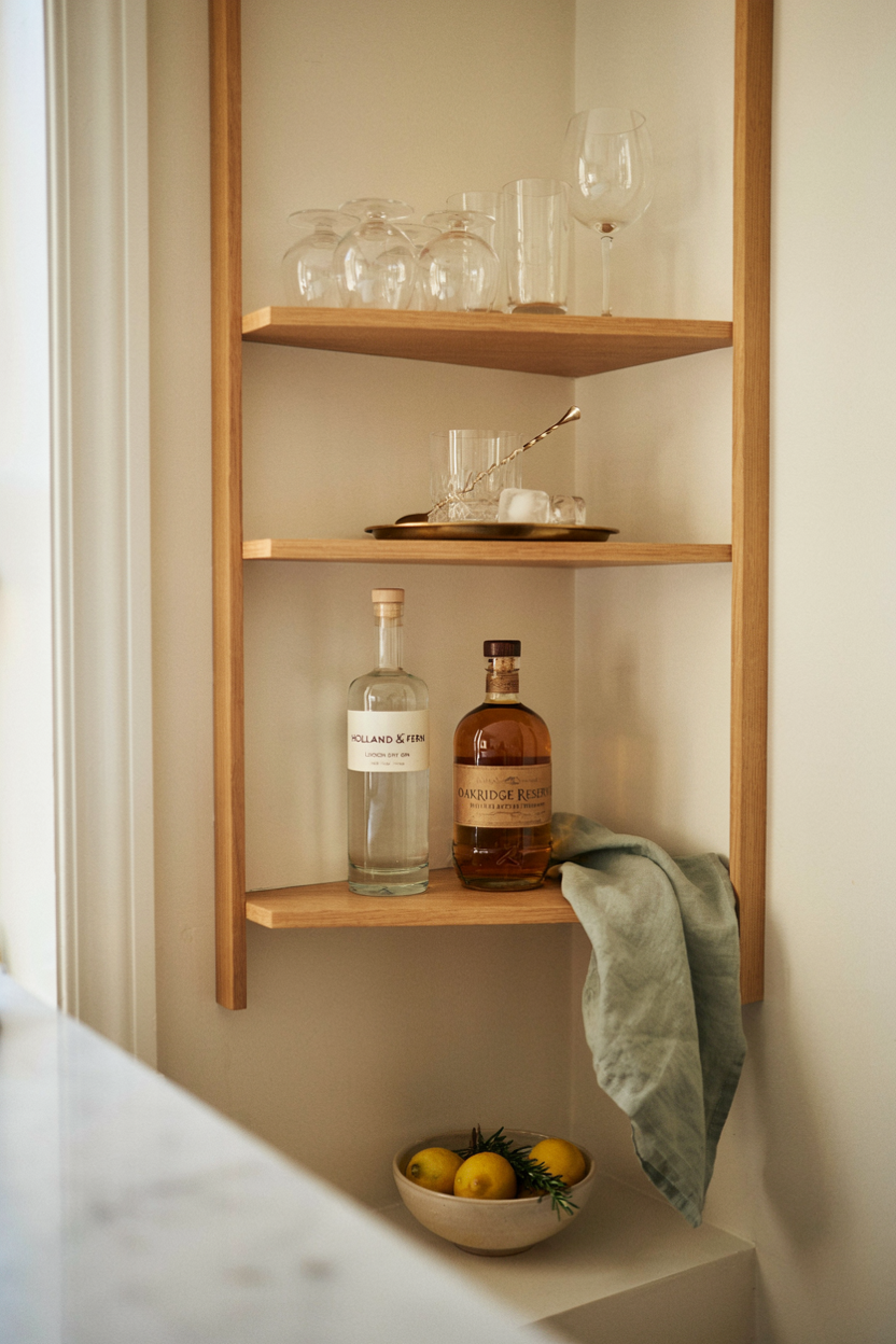 Open Shelf Bar Cart Nook