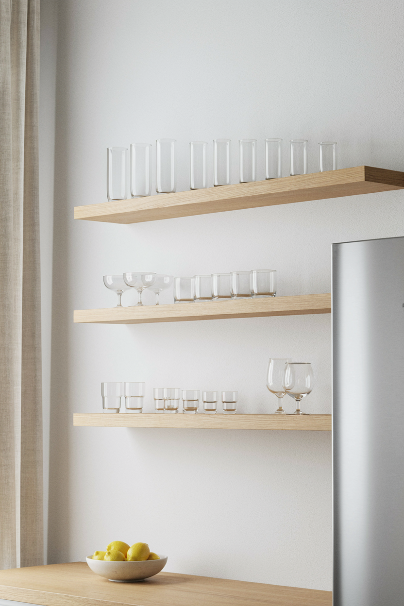 Open Shelving for Everyday Glassware