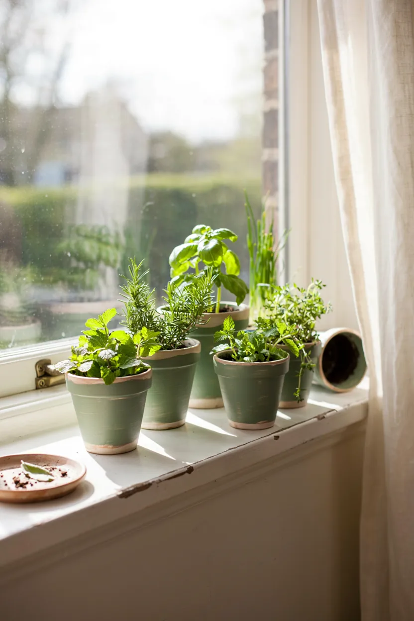  Painted Terracotta Pot Set