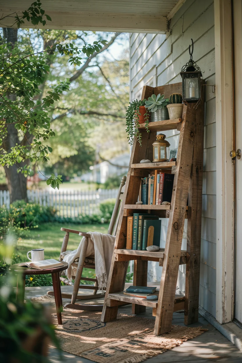 Pallet Outdoor Bookshelf