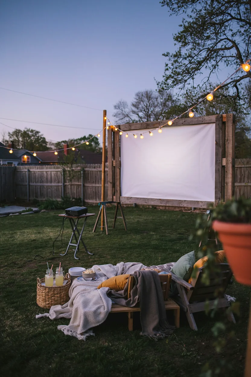 Pallet Outdoor Movie Screen Frame