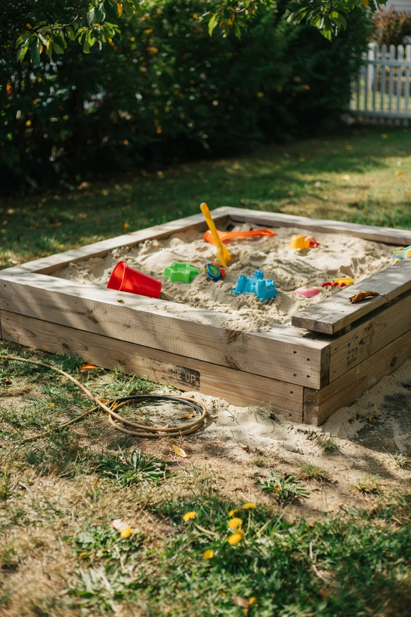 Pallet Sandbox for Kids