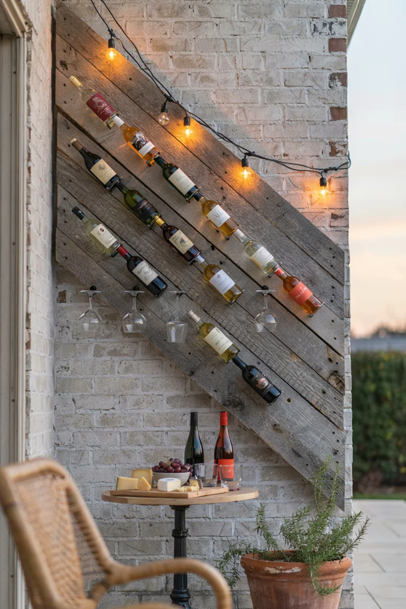Pallet Wine Rack for Patios