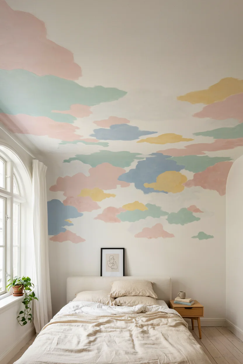 Pastel Cloud Ceiling Design