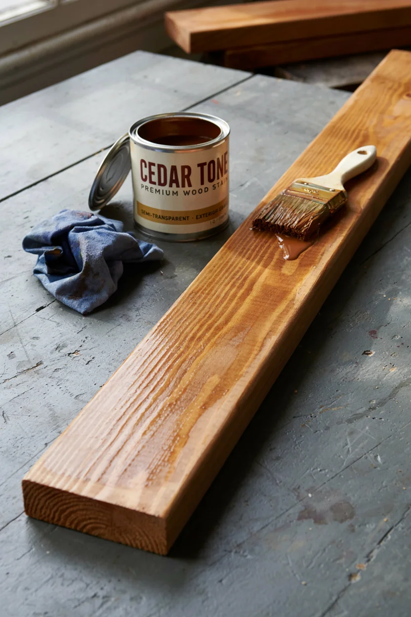  Pressure-Treated Pine with Cedar-Tone Stain