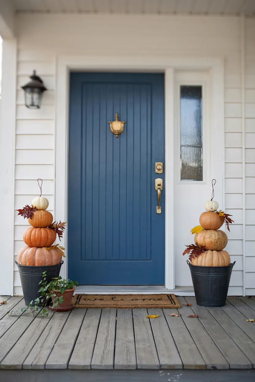 Pumpkin Topiary Trio