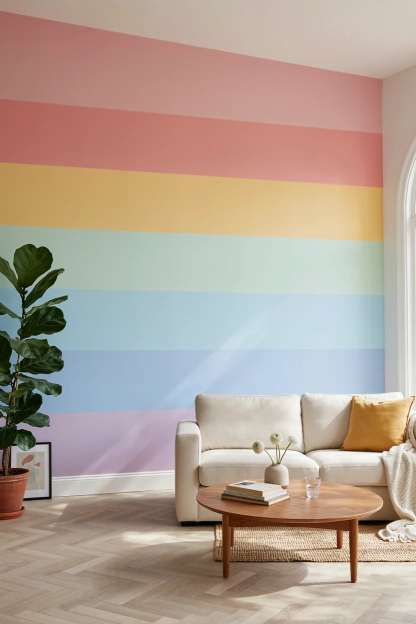 Rainbow Accent Wall Design