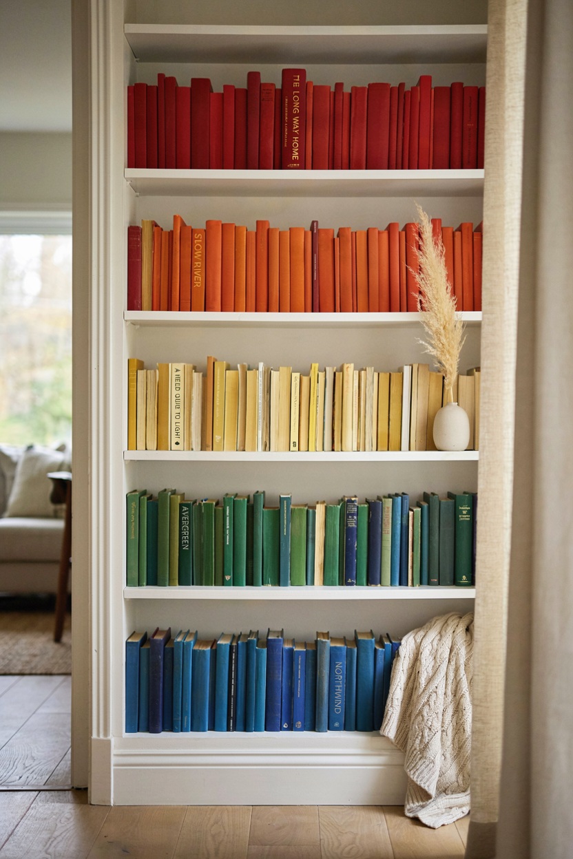 Rainbow Gradient Spine Display
