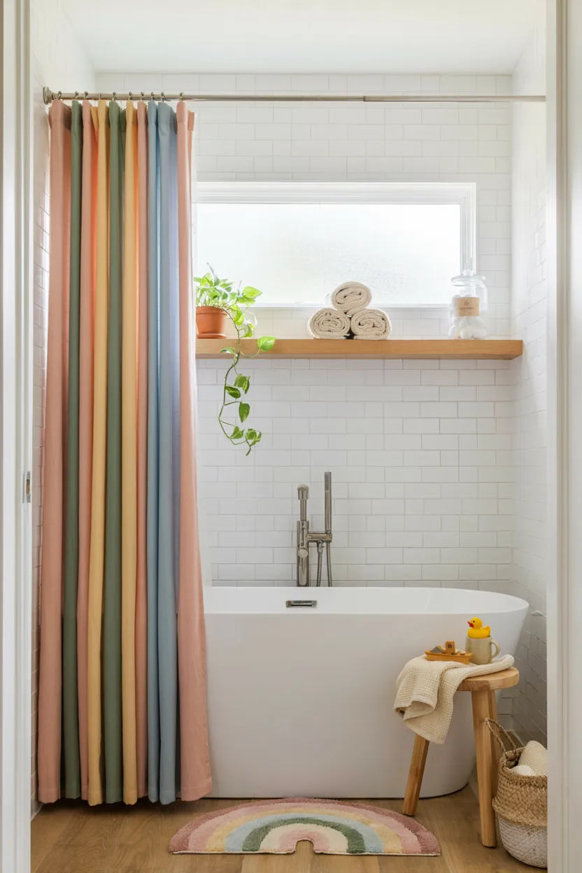 Rainbow Themed Bathroom