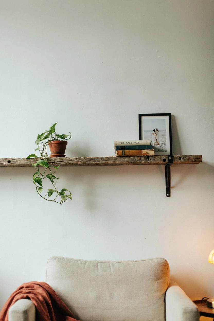Reclaimed Wood Accent Shelf