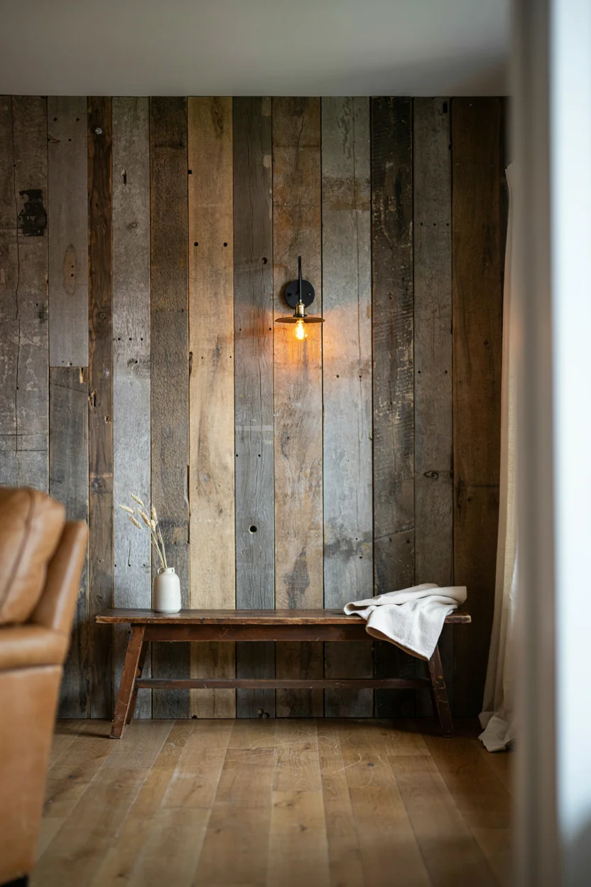 Reclaimed Wood Accent Wall
