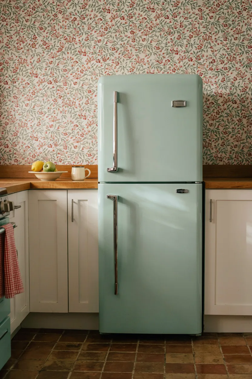 Retro Colored Refrigerator
