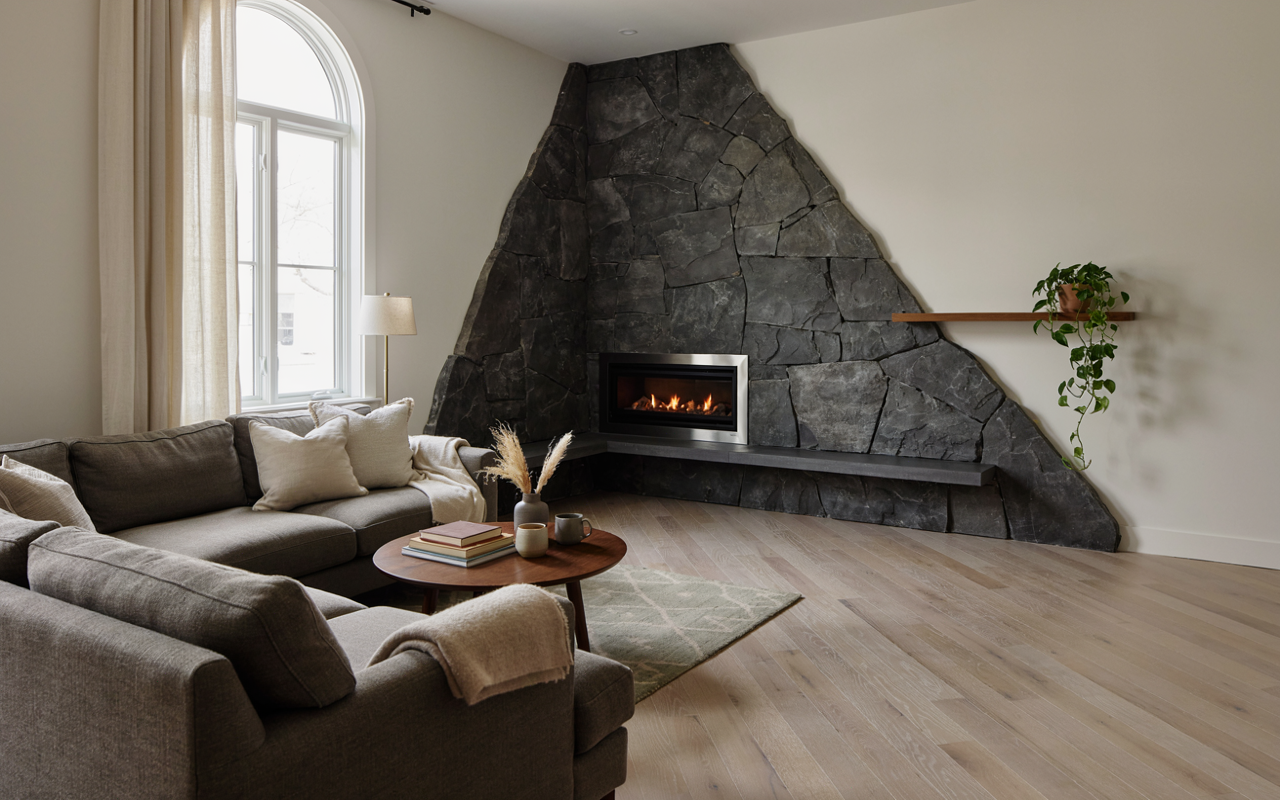 River Rock Fireplace Ideas