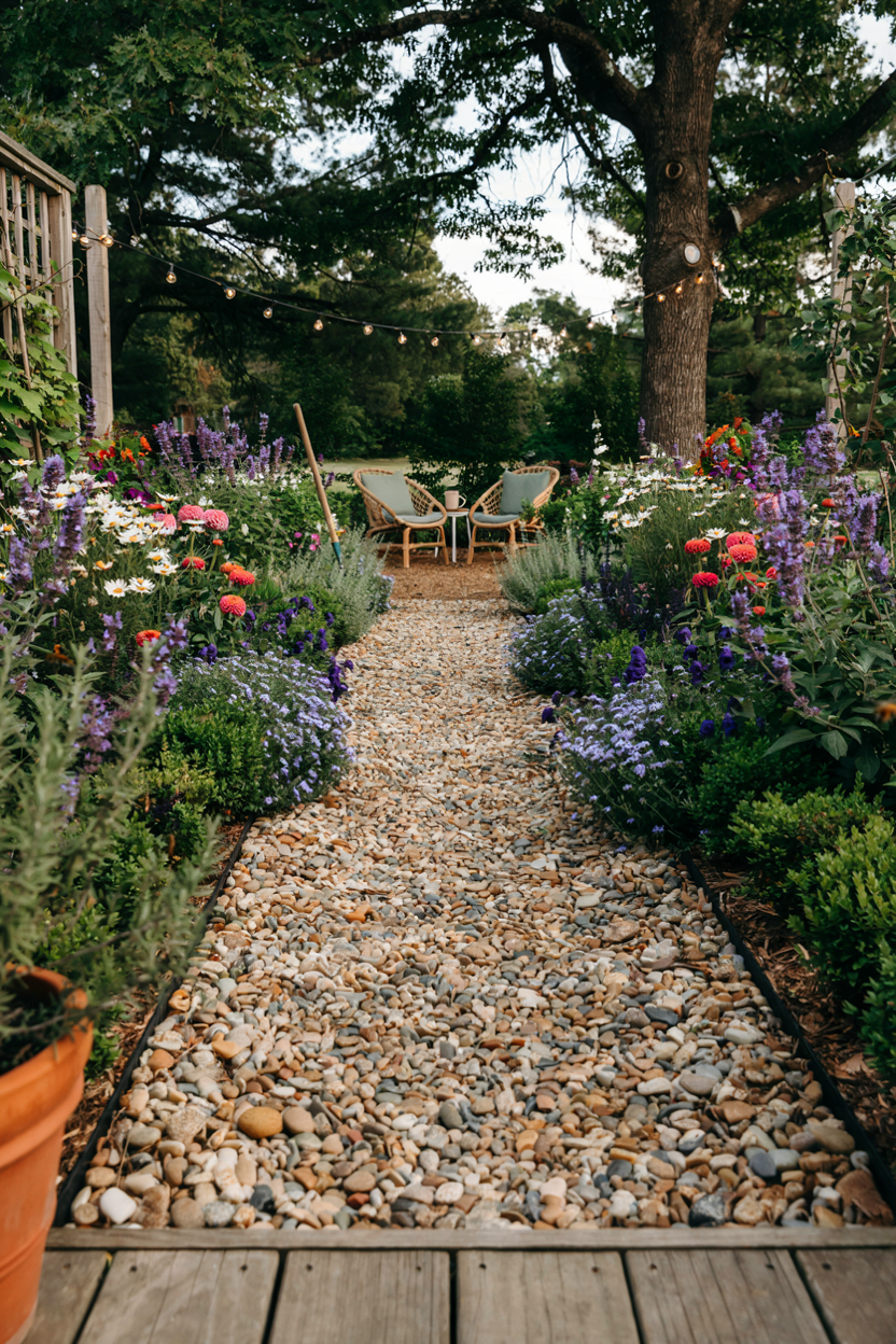 River Rock Garden Pathway
