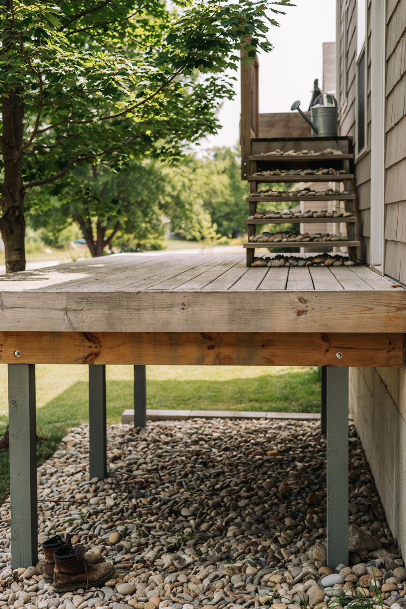 River Rock Under-Deck Ground Cover