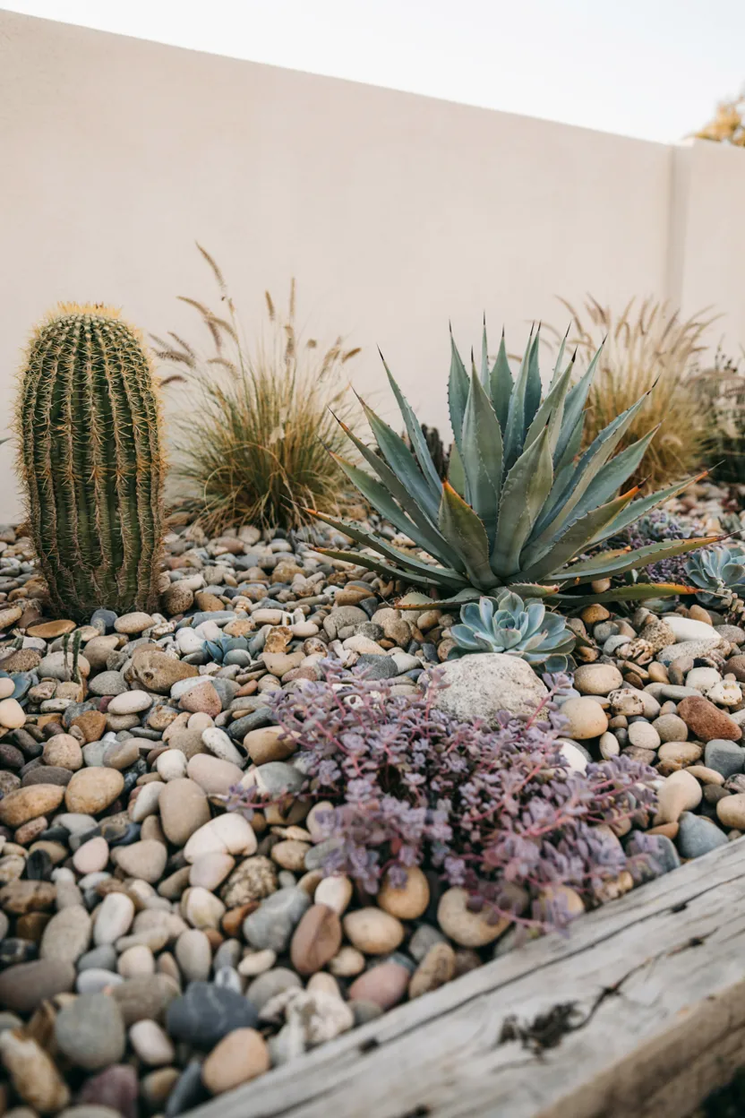 River Rock Xeriscape Bed