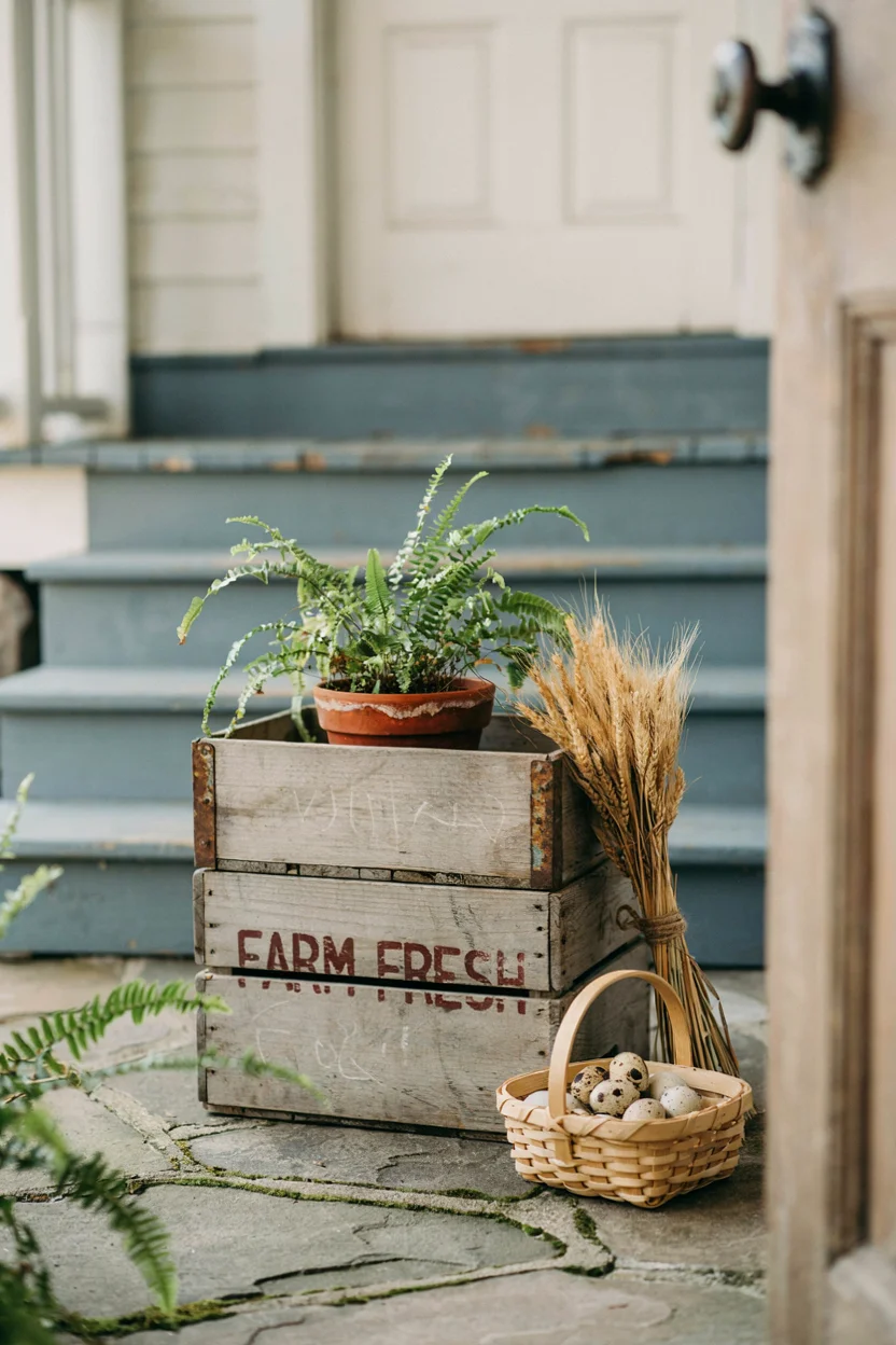 Rustic Crate Easter Display