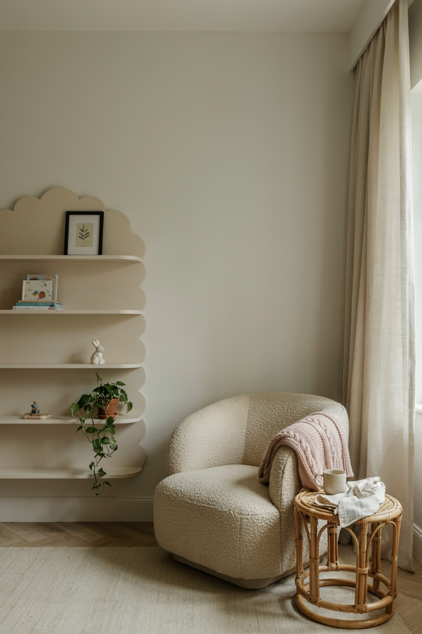 Scalloped Edges and Soft Curved Furniture