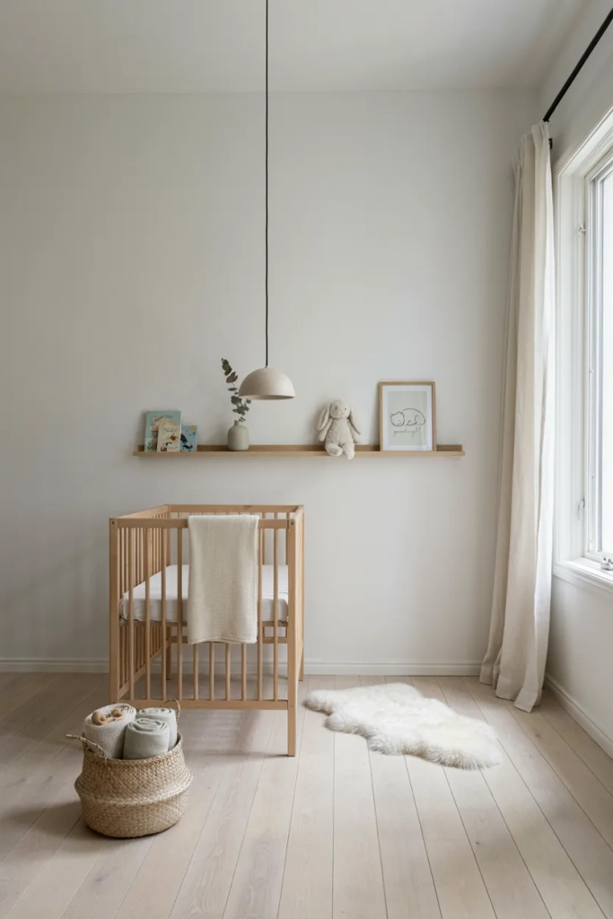 Scandinavian-Inspired Minimalist Nursery