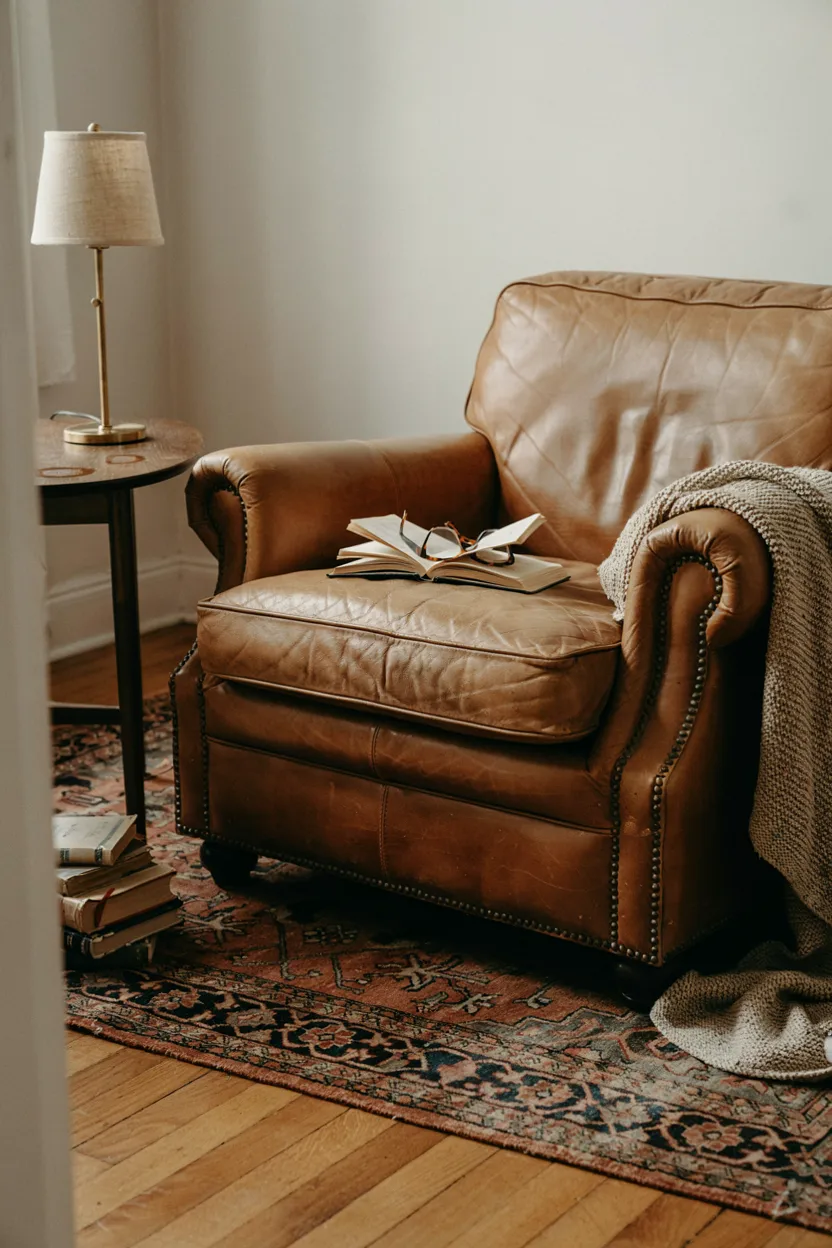 Secondhand Leather Armchair