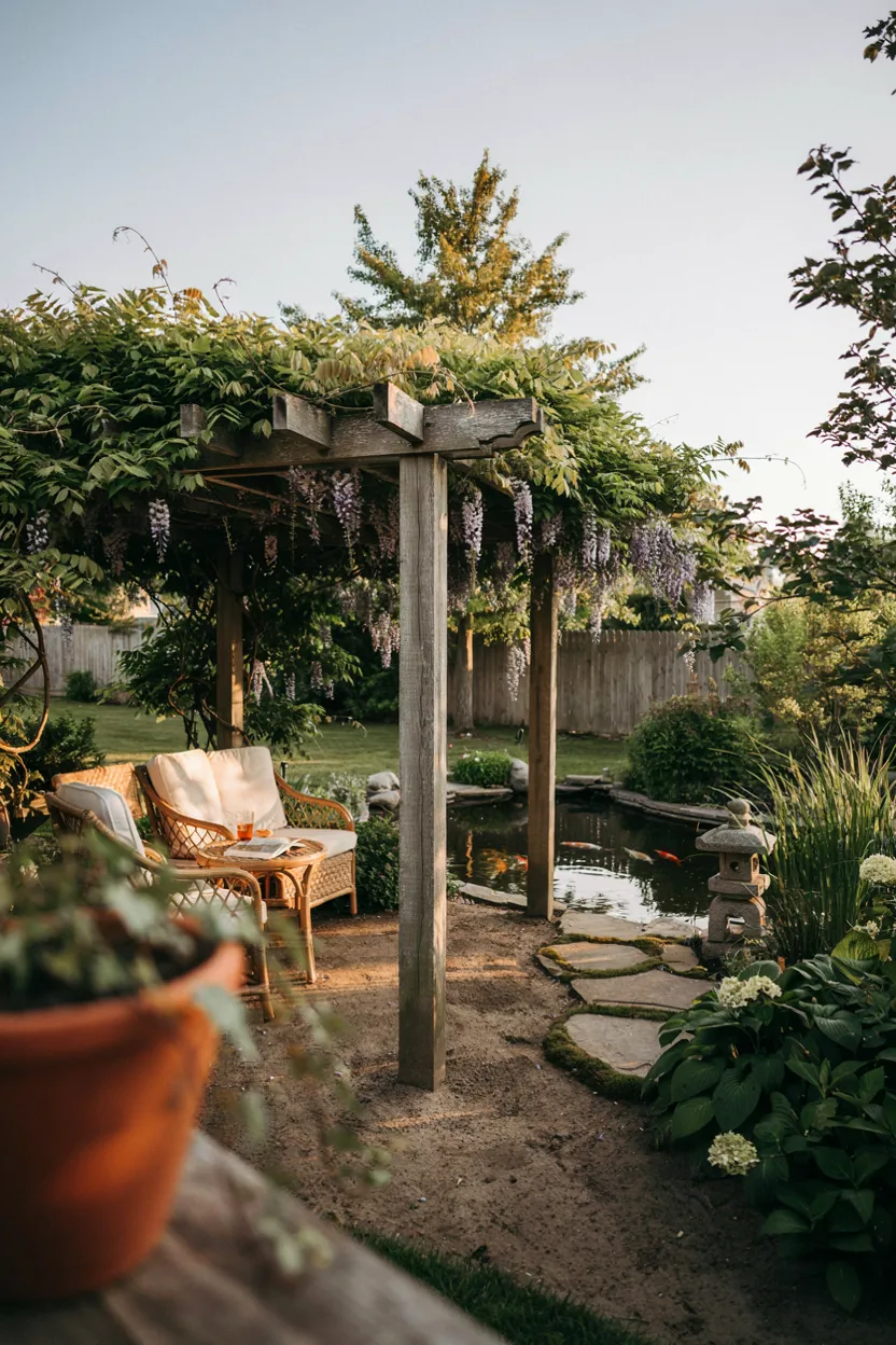 Shaded Pergola Retreat