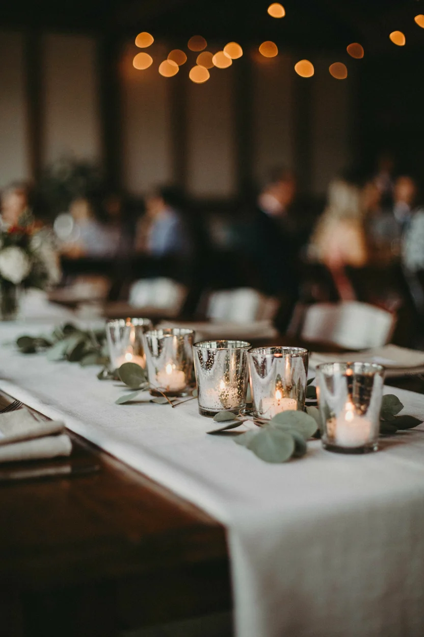 Silver Mercury Glass Votives