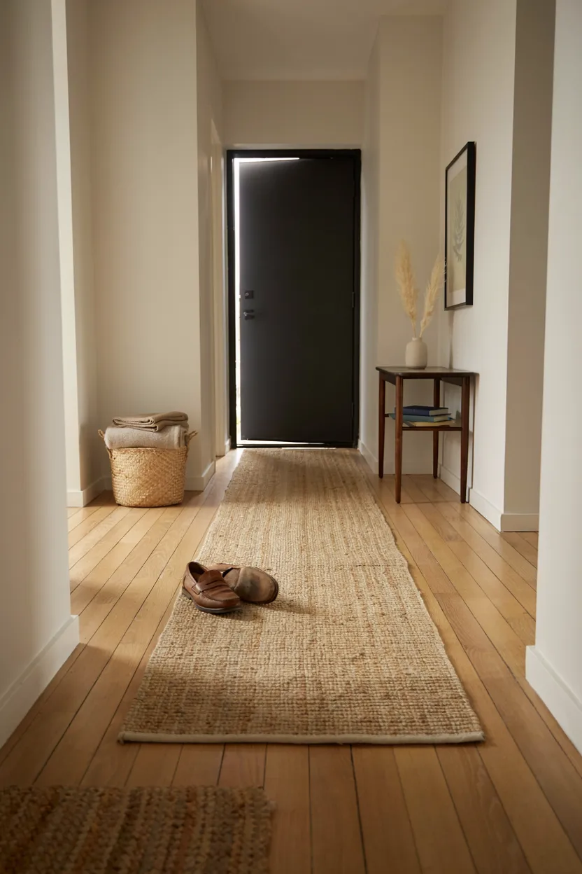 Simple Jute Runner Rug