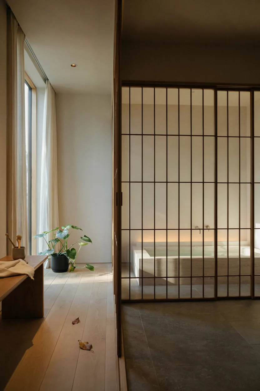 Sliding Shoji Screen Divider