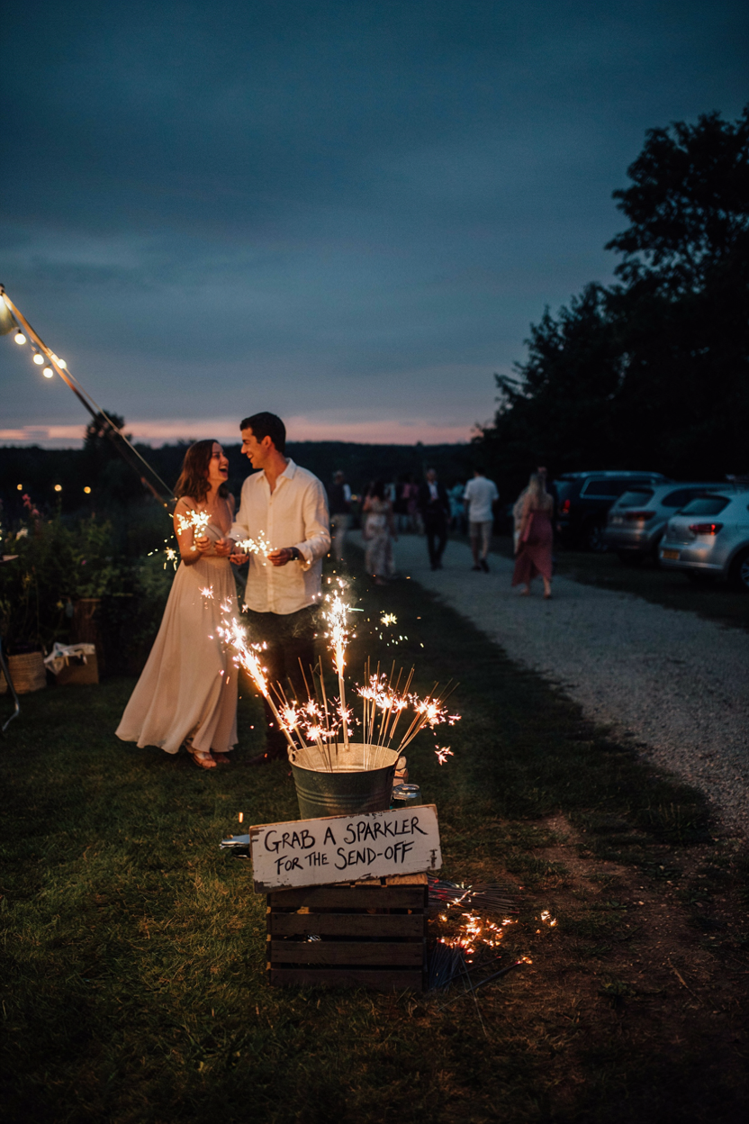 Sparkler Send-Off Station