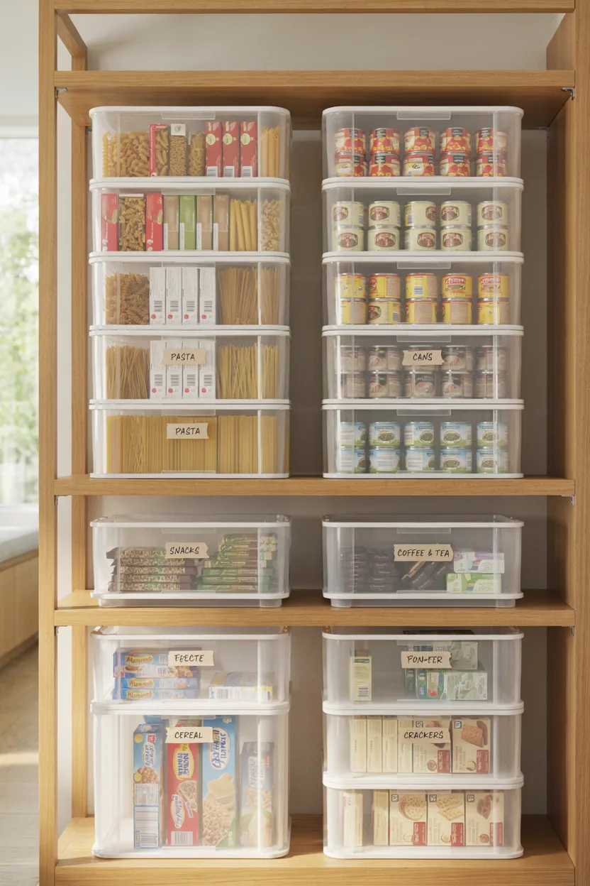 Stackable Bin Storage