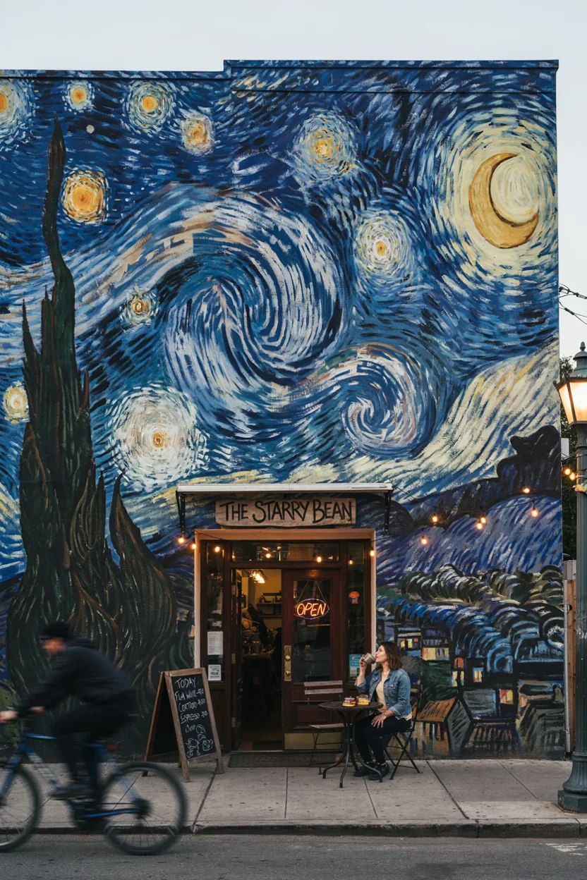 Starry Night Sky Mural