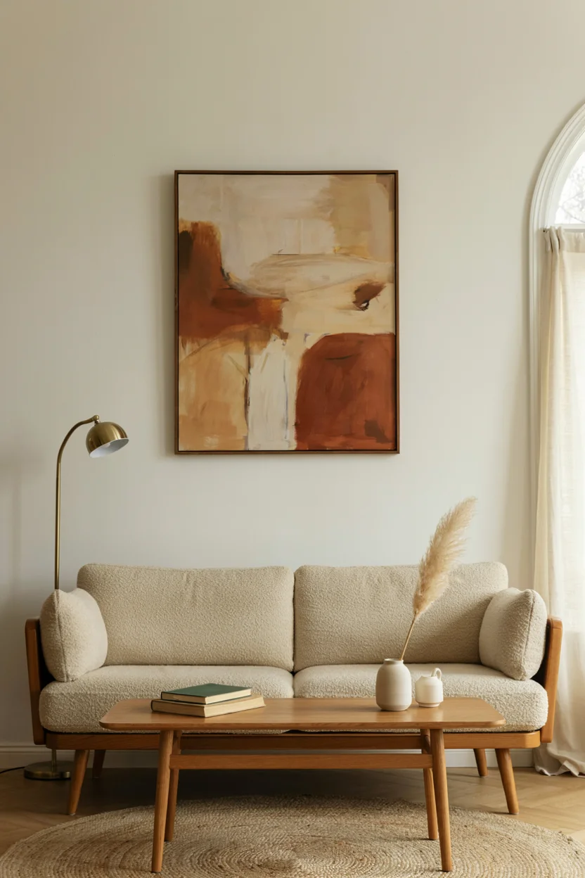 Statement Art Above Sofa
