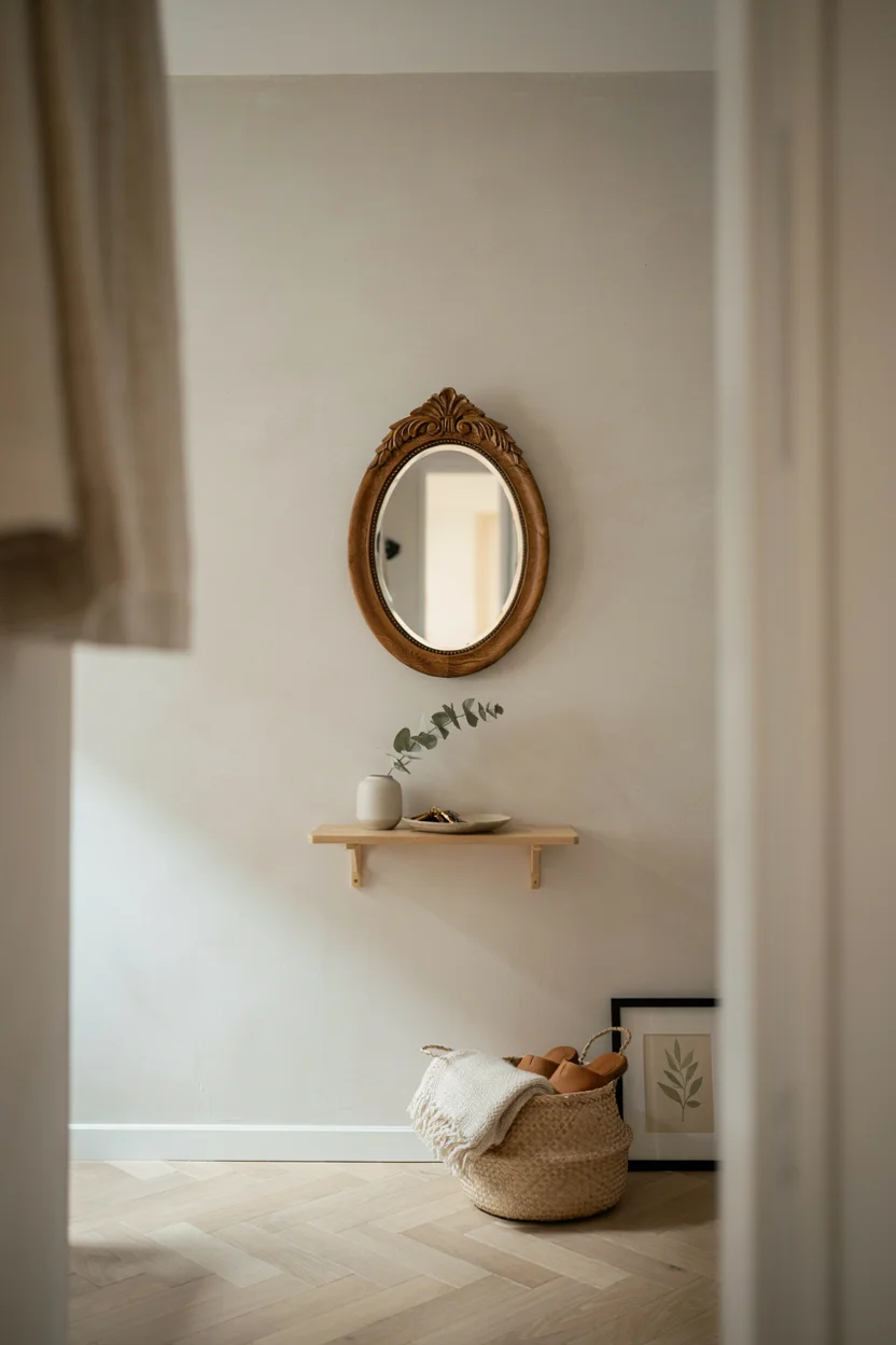 Statement Mirrors with Carved Wooden Frames